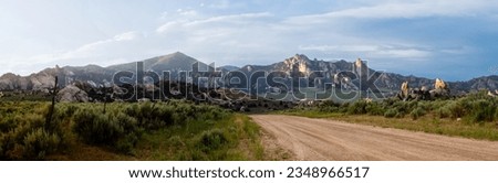 Dirt Road to Jim Sage Mountains (Panorama) Royalty-Free Stock Photo #2348966517