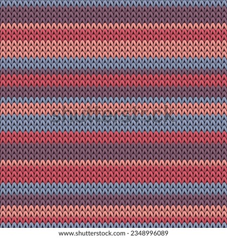 Cool horizontal stripes knitted texture geometric seamless pattern. Ugly sweater knit tricot  fabric print. Winter seamless knitted pattern. Abstract xmas wallpaper. Royalty-Free Stock Photo #2348996089