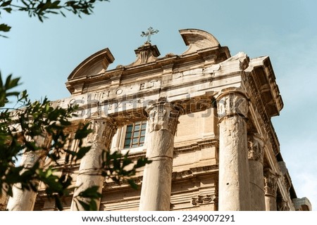 Translation - For the divine Anotnius and for the divine Faustina, Temple in the Roman Forum