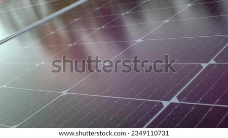 Photovoltaic Solar Panels Close-Up at Sunset