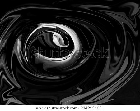Abstract image, free form, black background