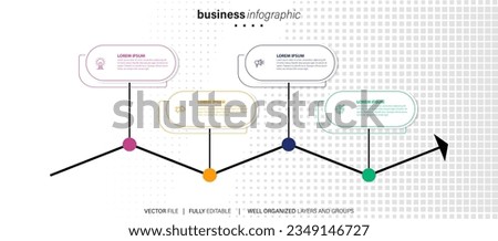 Vector infographic flat template circles for four label, diagram, graph, presentation. Business concept with 4 options. For content, flowchart, steps, timeline, workflow, marketing. EPS10
