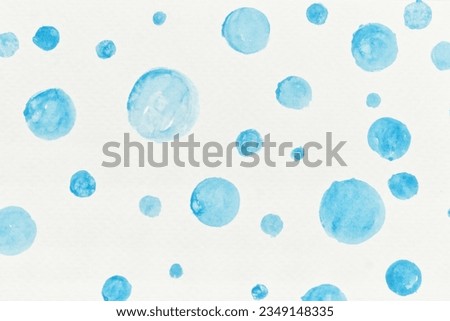 paint circle blue watercolor on transparent background