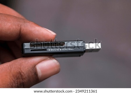 micro SD Card Reader Close Up photo