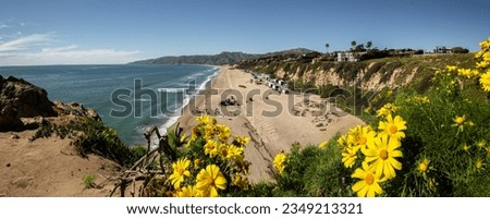 Panorama view of Malibu California Royalty-Free Stock Photo #2349213321