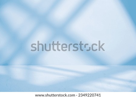 Blue Concrete Background with Window Light