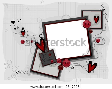 Valentines Background Design - Vector