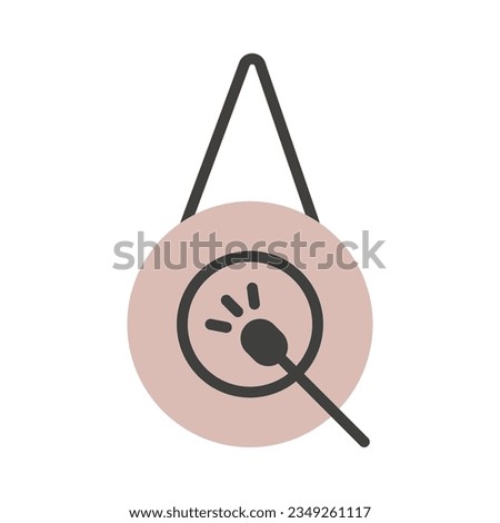 Gong musical instrument vector colored outline icon isolated on white background. Gong bath meditation. Healing sound therapy. Royalty-Free Stock Photo #2349261117