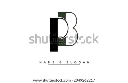 PB,  BP  Abstract  Letters  Logo  Monogram