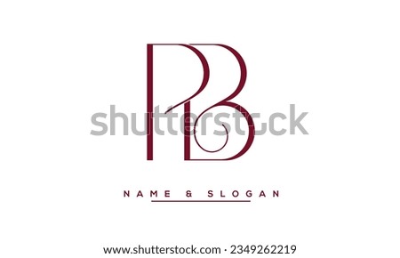 PB,  BP  Abstract  Letters  Logo  Monogram