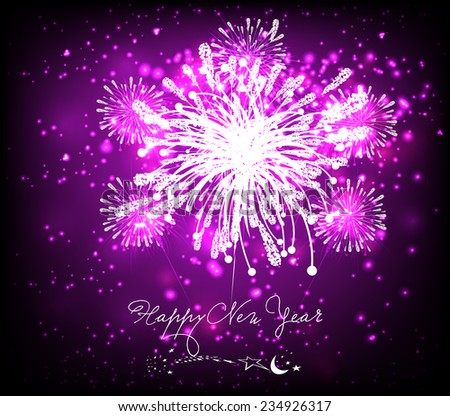 happy new year background black and purple