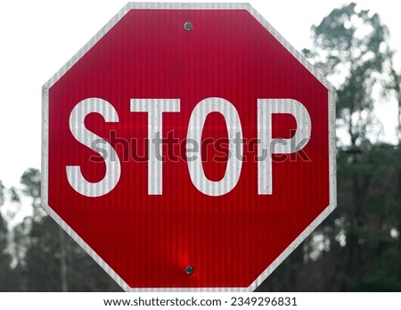 Close up photo of a Stop Sign