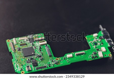 Electronic boards from a compact camera DSLR