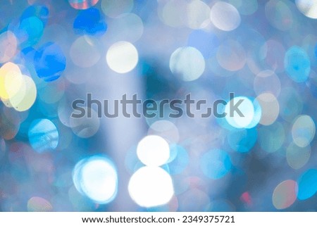 Glittering illuminations of Christmas in winter
