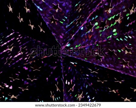 Abstract Modern Design with Vibrant Blue Patterns and Shiny 3D Effects