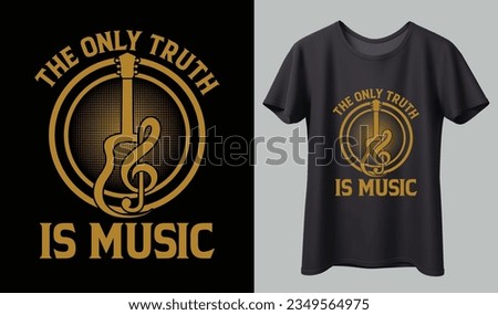 Music T-shirt design. Music t-shirt design vector. For t-shirt print and other uses.