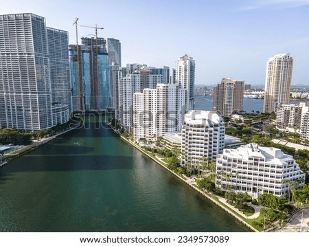 Miami view of Brickell Key