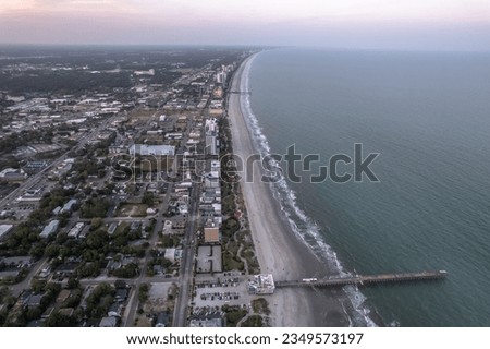 Drone view over Myrtle Beach
