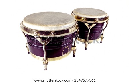 Bongos: Small hand drums played together, producing rhythmic and percussive patterns.