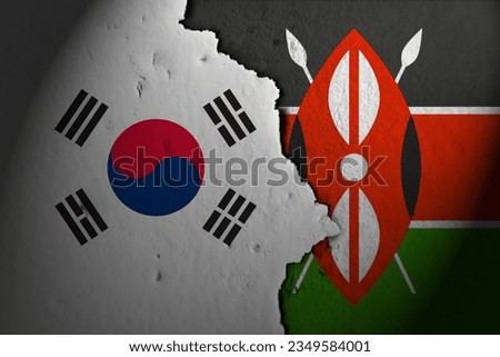 Relations between South Korea and Kenya. South Korea vs Kenya.