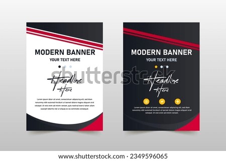 Elegant Vector Gradient Minimal Dotted Banner Template, can be used for business designs, presentation designs or any suitable designs.
