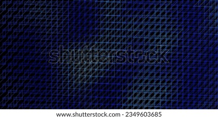 Dark BLUE vector template with lines. Gradient abstract design in simple style with sharp lines. Smart design for your promotions.