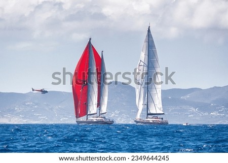 Collection of pictures from Sailing Race in Regatta and St. Barth Bucket Regatta on 2019 and 2021
