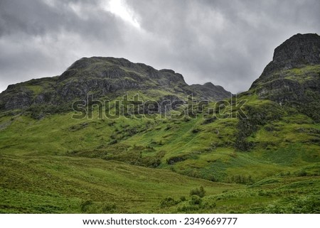 Glen coe Valley Scottish Highlands Royalty-Free Stock Photo #2349669777