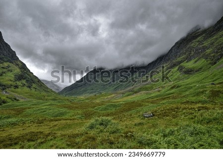 Glen coe Valley Scottish Highlands Royalty-Free Stock Photo #2349669779