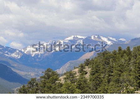 Estes Park Colorado Rocky Mountain Hiking Trial Views. High quality photo
