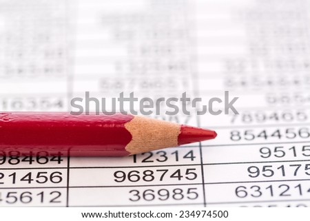 a table with the figures of revenue and expenditure. photo icon for kosetn, profit, controlling