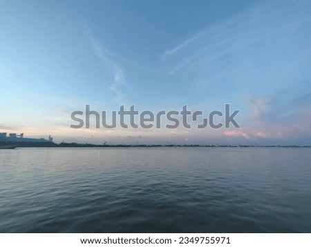 nature,summer, river in Bangladesh, blue sky