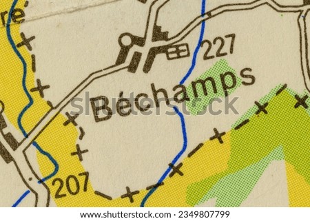 Bechamps, Luxembourg atlas map town plan