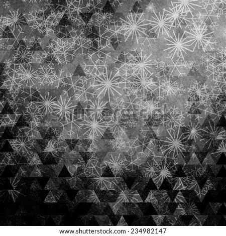 black background or luxury gray background abstract white corner light and vintage grunge background texture.