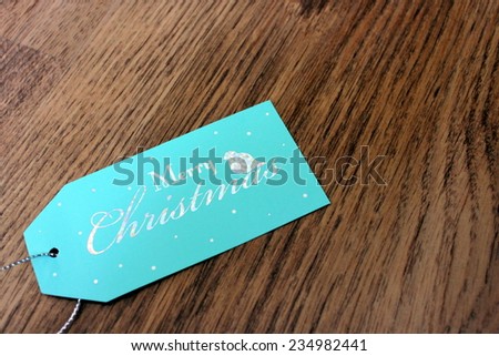 Merry Christmas gift tag