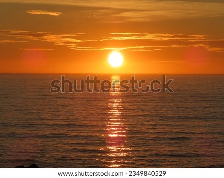 beautiful sunset at sea sunset cycle night end day