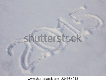 2015 draw on snow, place for your text