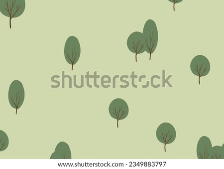 Summer park landscape clipart, Nature background vector illustration, city scenery wall art print, tree landscape Printable Posters, Digital Download Cards, Images in flat style.