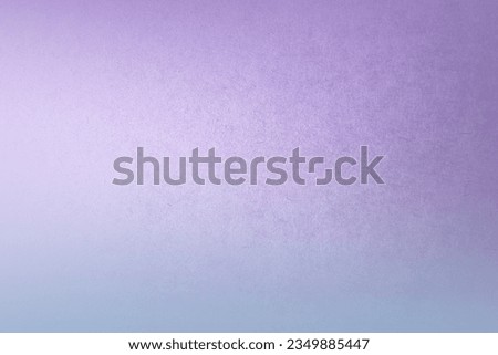 Purple lilac two tone color gradation cyan plain blue shade paint on environmental friendly blank cardboard box paper texture clear background with space minimal style
