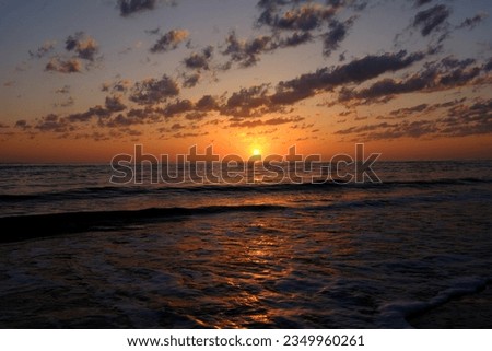 Beach at sunrise on the Coast
