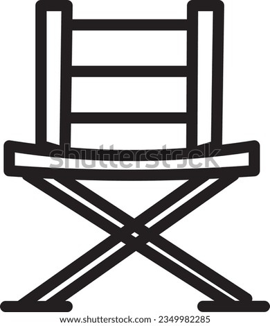 Chair Fishing Stool Outline Icon