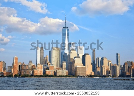 Manhattan Financial District skyline, New York City  Royalty-Free Stock Photo #2350052153