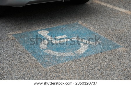 blue handicap sign, universal emblem of accessibility and inclusivity, conveys support, empathy and barrier-free spaces