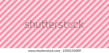 Candy color diagonal lines seamless pattern. Light pink stripes background. Abstract pastel swatch design template for fabric, textile, wrapping paper, banner, card. Vector wallpaper Royalty-Free Stock Photo #2350135009