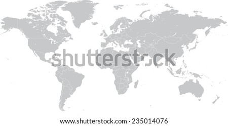 High Detail Vector Political World Map illustration, cleverly organized with layers.
