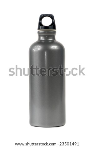 Stylish Water Bottle isolated on white Royalty-Free Stock Photo #23501491