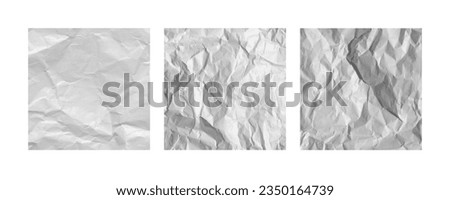 Torn Piece of White Paper isolated on white background
