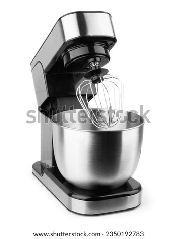 Single electric food processor in retail store Royalty-Free Stock Photo #2350192783