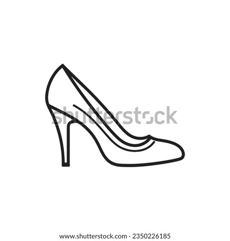 Black Heel Icon Vector Design Royalty-Free Stock Photo #2350226185