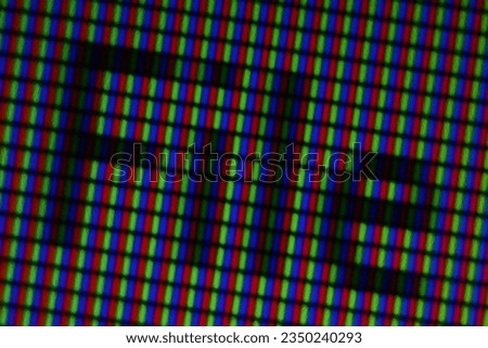 macro photo of the pixel inside a monitor